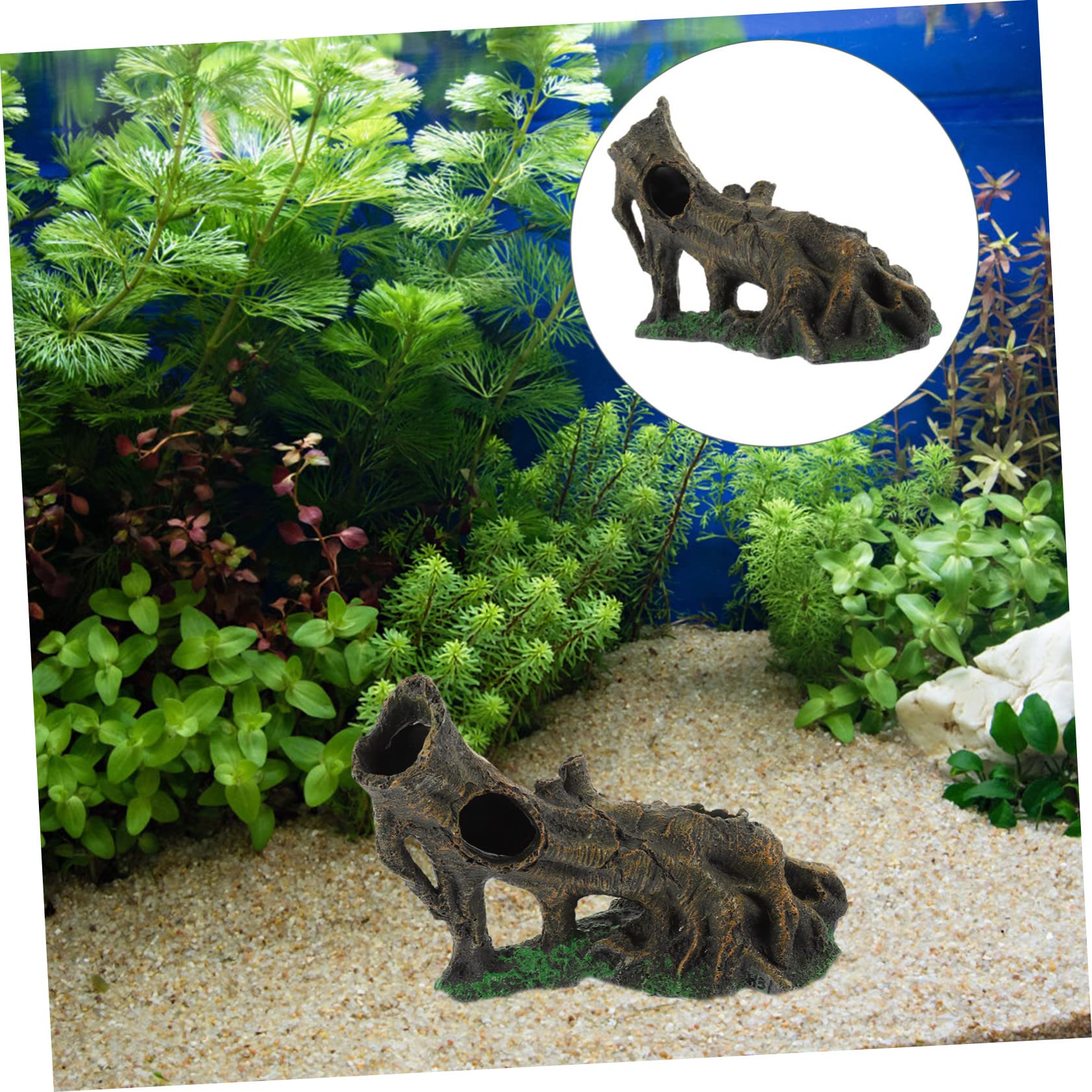 minkissy 3 Piezas pecera para Evitar árboles Betta Ocultar Troncos Tortuga Plataforma Betta Tronco Madera Natural Rama Tronco Tronco Tronco Rama árbol Rama para pecera Lagarto terrario Reptil Resina