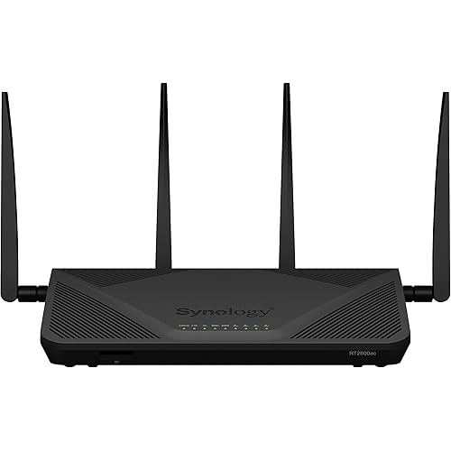 Synology RT2600ac – 4x4 dual-band Gigabit Wi-Fi router, MU-MIMO, powerful parental controls, Threat Prevention, bandwidth management, VPN, expandable coverage with mesh Wi-Fi