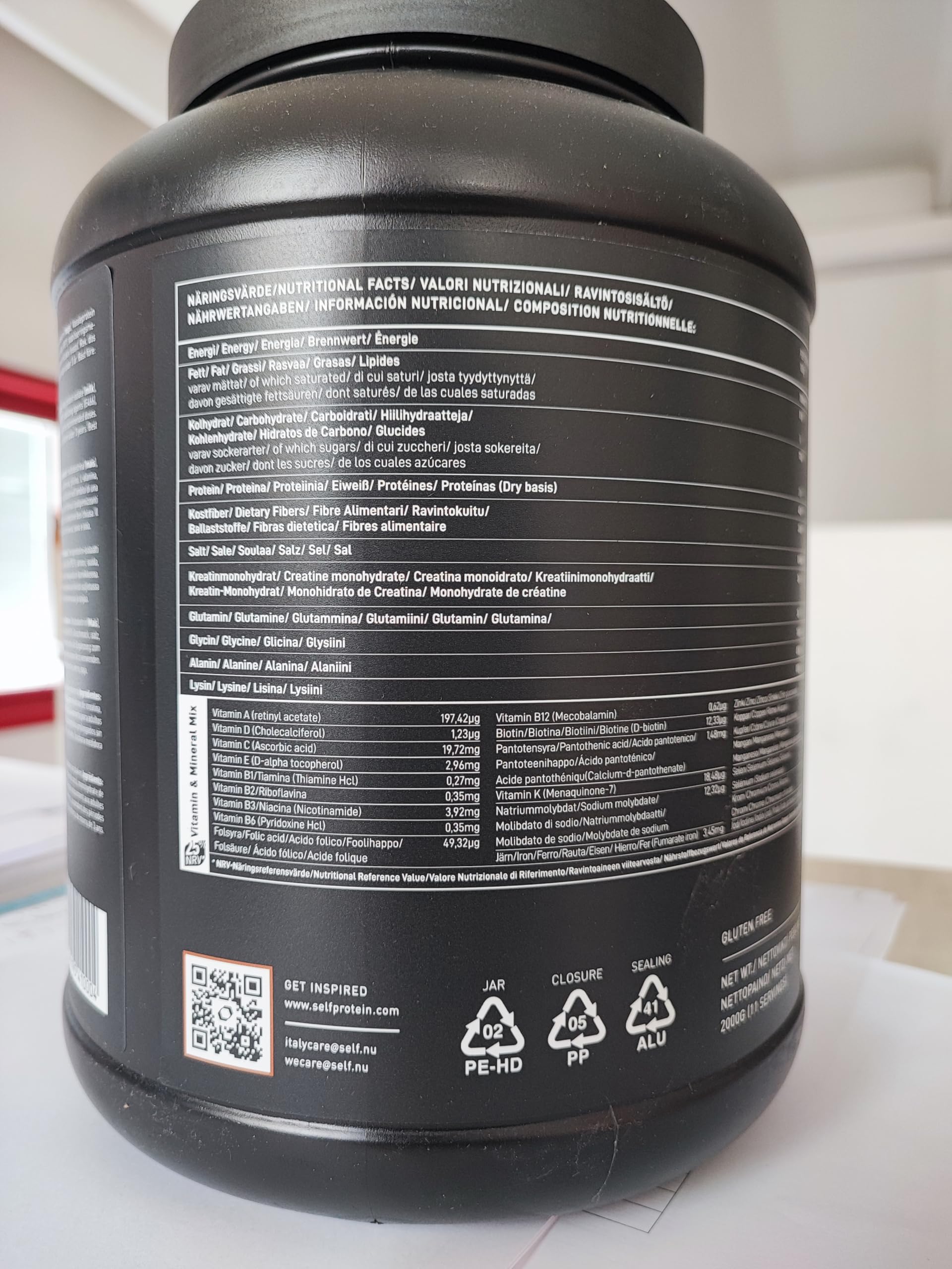 SELF OMNINUTRITION LARGE MASS GAINER 2 KG Cioccolato