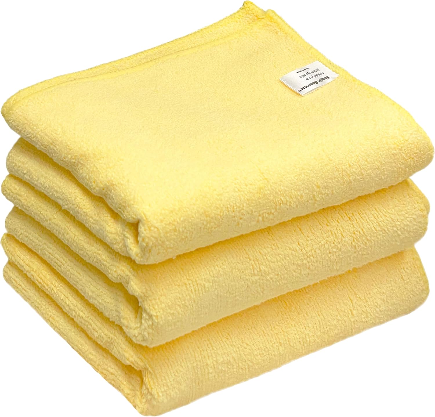Simple Houseware 9-Pack Microfiber Cleaning Towels, Heavy-Duty & Reusable Cloths for Home, Kitchen, and Car, 16" x 24", 325 GSM