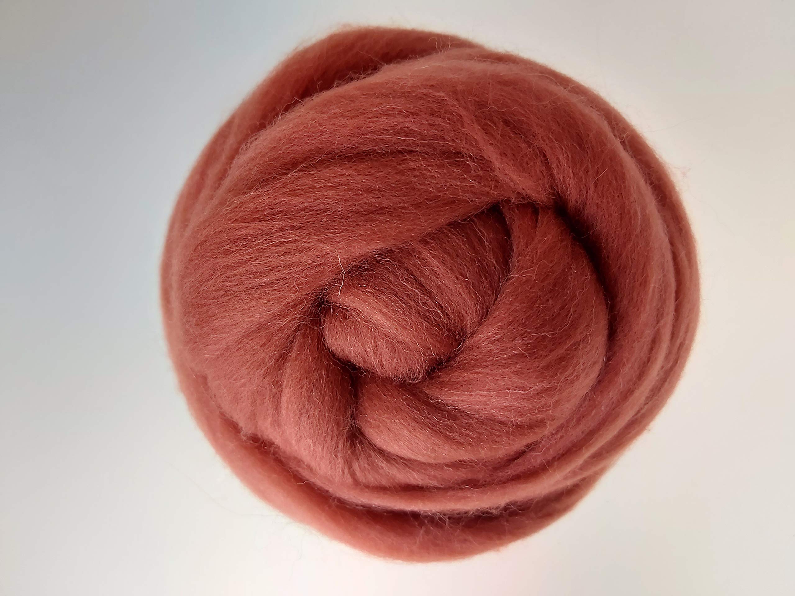 Terracotta* 100% Merino Roving Wool Tops for Needle and Wet Felting 50-200 Grams (80 g)