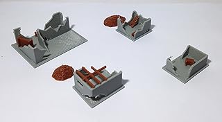 Outland Models Train Railway Layout Abandoned Town House Ruin Set N Scale 1:160