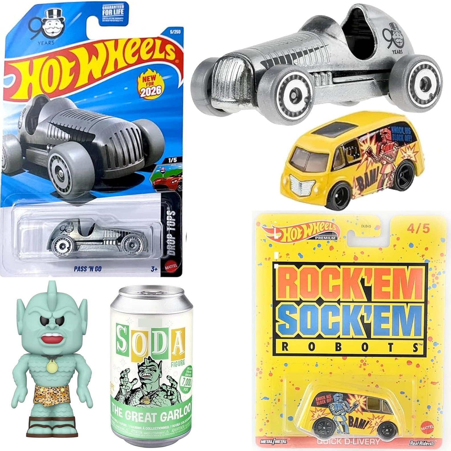 Amazon.co.jp: Hot Wheels Pass GO モノポリー N' Car + Retro Toys