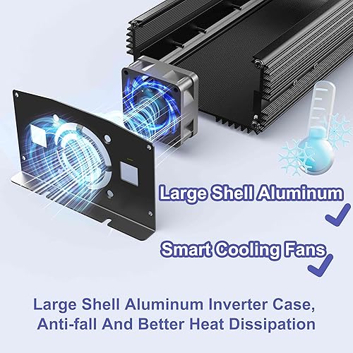 Miniatura 14 de Inversor de corriente de 3000 W, 3000 W, 12 V CC a 110 V, 120 V, inversor de CA para automóvil, energía solar al aire libre, hogar, RV, camión