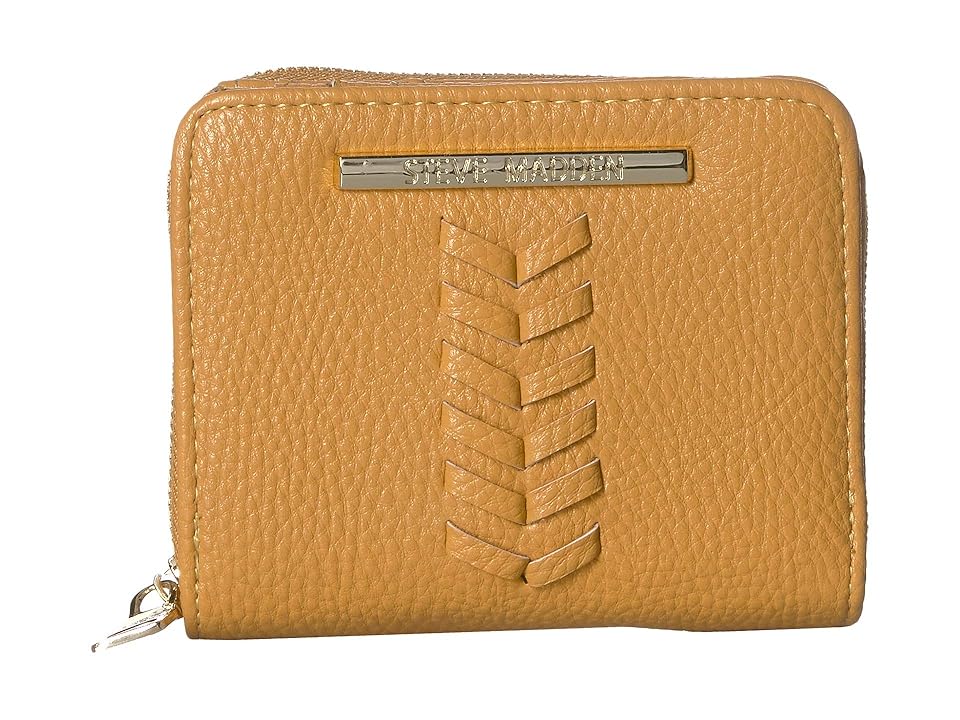 

Steve Madden French Zip Around Wallet (Mustard 2) Wallet Handbags, Tan