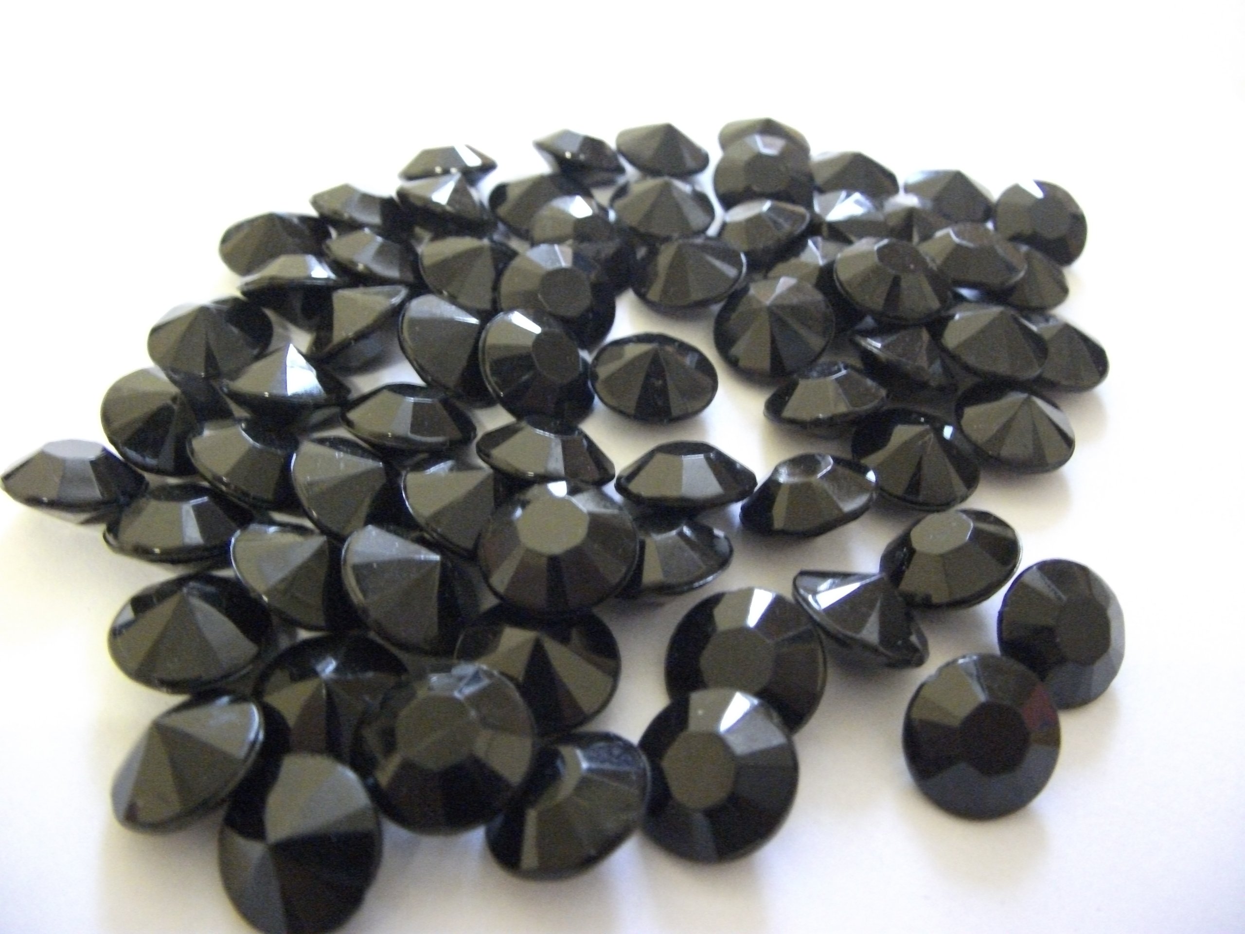 500 10mm Black Diamond Scatter Crystals Wedding Table Decoration By Virgo
