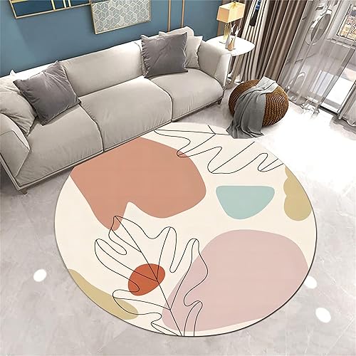 Miniatura 17 de Alfombra de área de Navidad, 4 pies, alfombra redonda de Navidad, alfombra de Navidad para sala de estar, decoración de Navidad, alfombra redonda