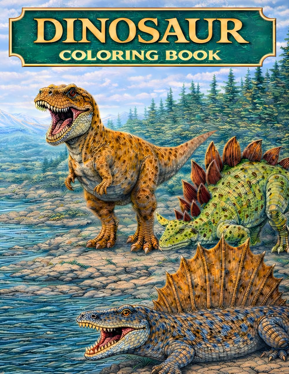 What Color Were Dinosaurs, Really?: A 50-Dinosaur Coloring Book for Curious Kids