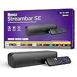 Roku Streambar SE | 2-in-1 TV Soundbar with Built-in 4K/HD/HDR Streaming, Premium Speakers, & Enhanced Speech Clarity for Crisp, Clear Dialogue - Quick Guided Simple Setup