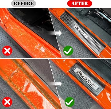 Rowa 304 Stainless Steel Door Sill Guards Specifically Designed for Gladiator, Compatible with Jeep Gladiators 2018-2026
