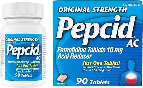 Miniatura 3 de Pepcid AC Original Strength - Tabletas para aliviar la acidez estomacal y tabletas AC de máxima fuerza para aliviar la acidez
