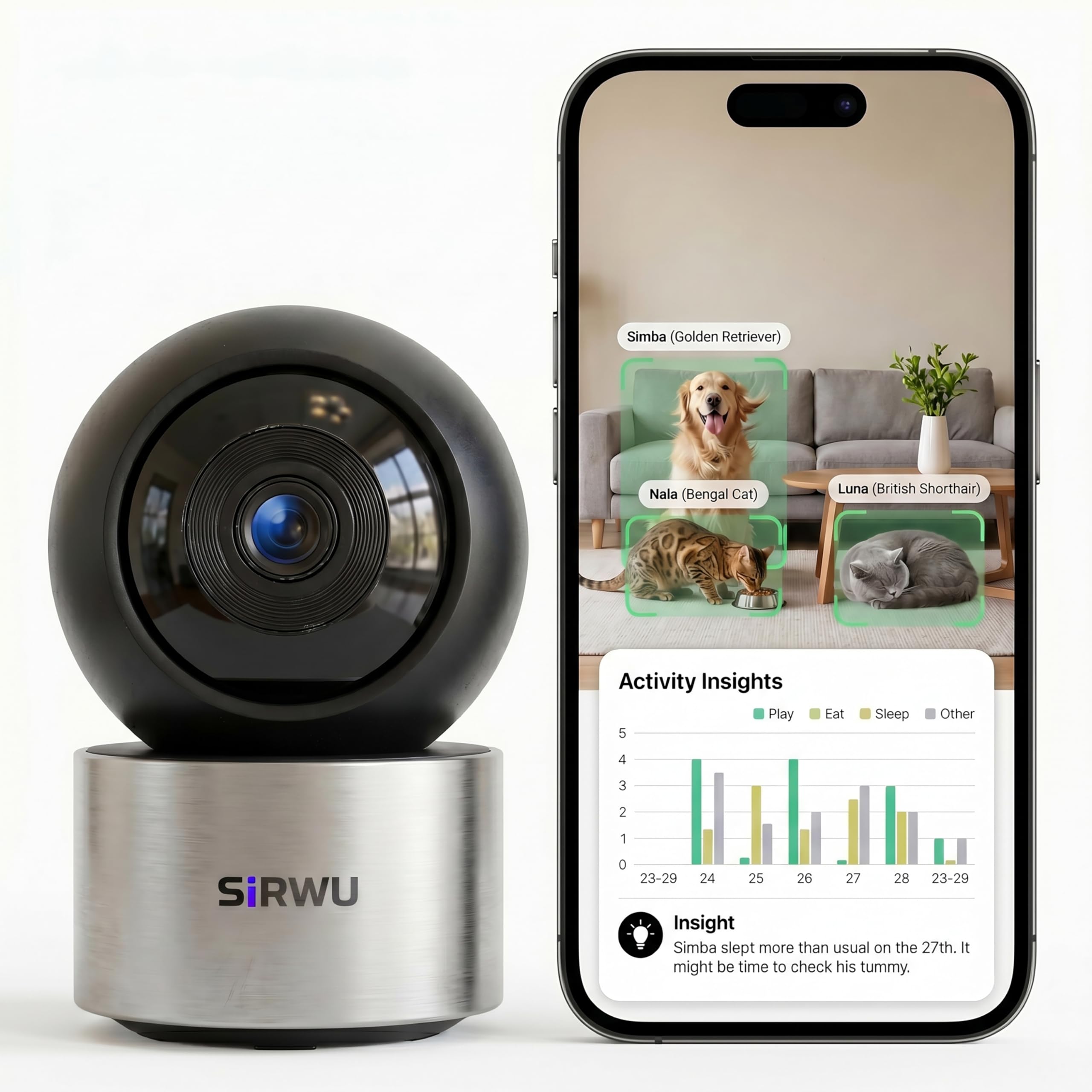 Sirwu AI Pet Camera