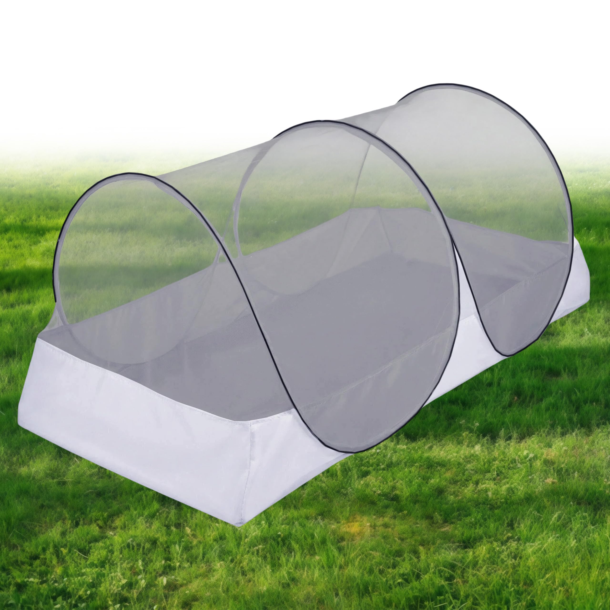 Moustiquaire pour lit, 200 x 100 x 73 cm, pour Enfants, Bureau, Camping en Plein air, Facile à Ranger