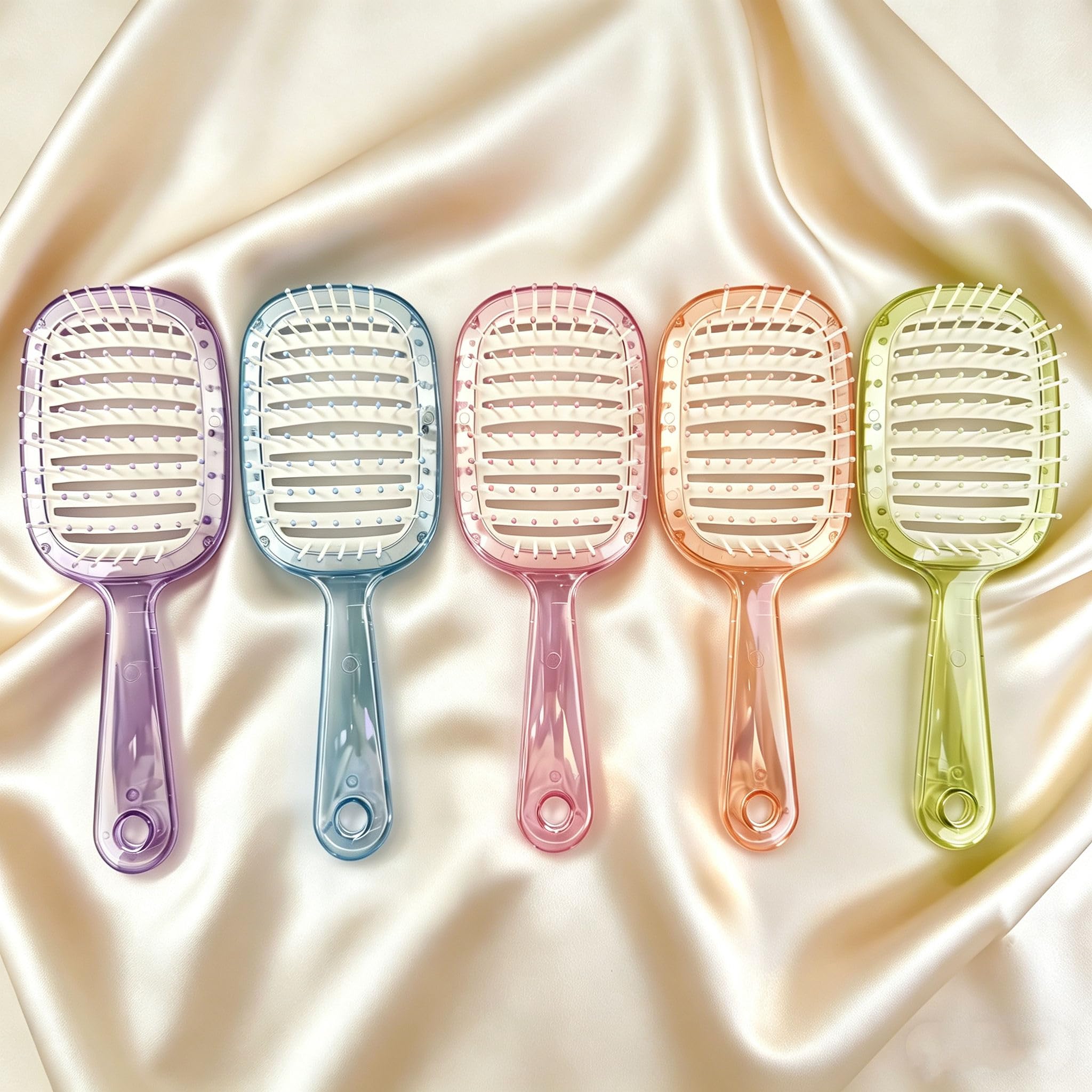 NYAMAH SALES Hair Brush with Strong & flexible nylon bristles 3D Hair Brush, having Anti-static ball tips, for Grooming, Straightening, Detangling Hair, Ideal for Men & Women (Multicolor - 1 PCS)-image-31