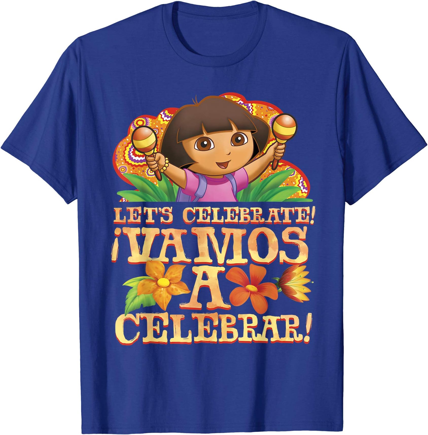 Dora the ExplorerDora Let's Celebrate T-ShirtOEKO-TEX STANDARD 100
