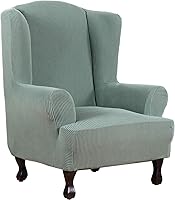 Vista 23 de H.Versailtex - Fundas elásticas para sofás/sillones, fundas para sofás de sala de estar, cubierta para sofá de 3 cojines, con tela jacquard gruesa a