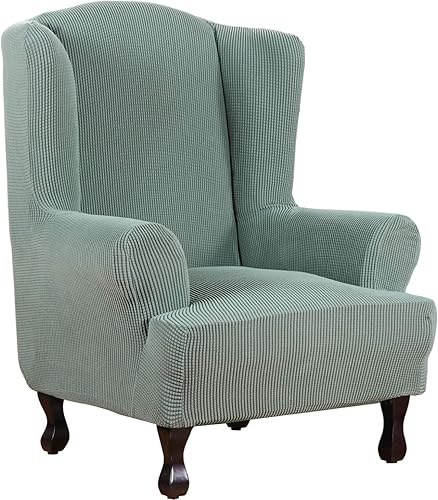 Miniatura 21 de H.VERSAILTEX Funda elástica para sillón, cubierta de sofá, protector de muebles, alto spandex, cuadros pequeños, jacquard tejido, fundas de sofá