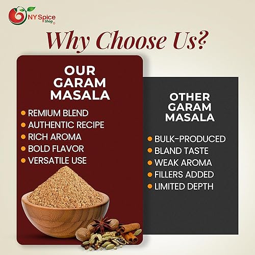 Miniatura 7 de Garam Masala Polvo  Mezcla de especias indias  Mezcla de especias multiusos sin sal de primera calidad para adornar curries  Halal y adecuado para