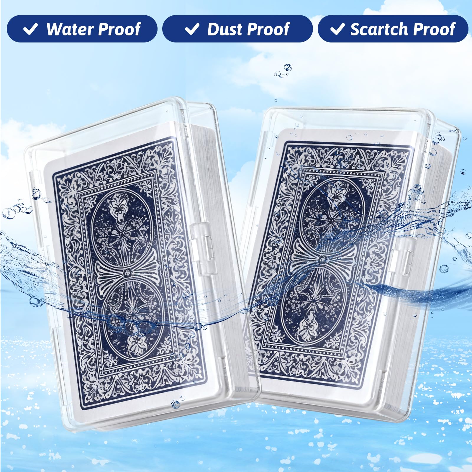 SYNCSPIKE DKNG Blue Wheel Playing Cards With Clear Protective Case - View #13