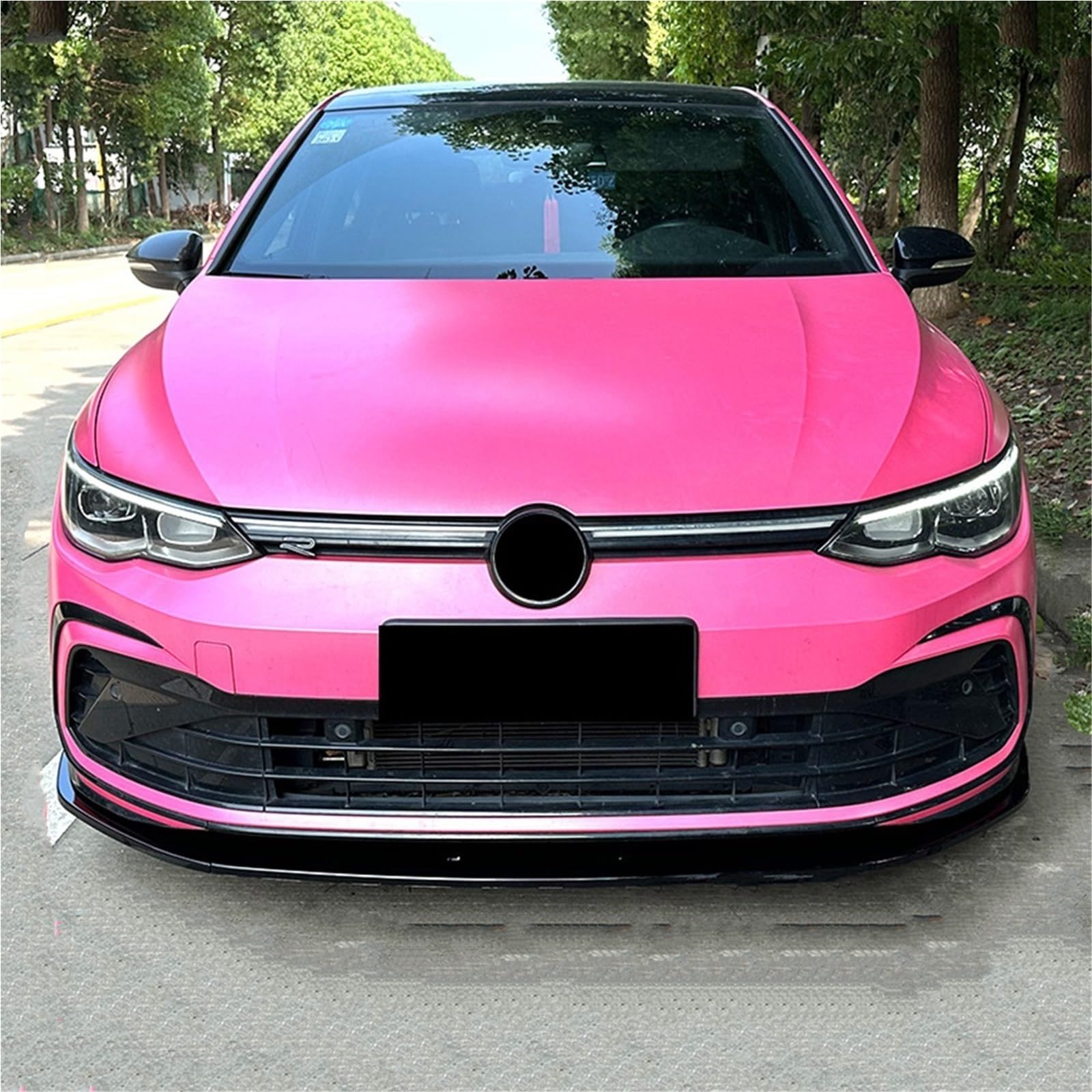Spoiler dachowy tylny spojler Styl przedniego zderzaka Spoiler pasuje do VW Golf MK8 Golf8 GTIGTD GTE pasuje do R-Line 2020-2023 Dyfuzor Splitter Podbródek Ochraniacz(Carbon Look)
