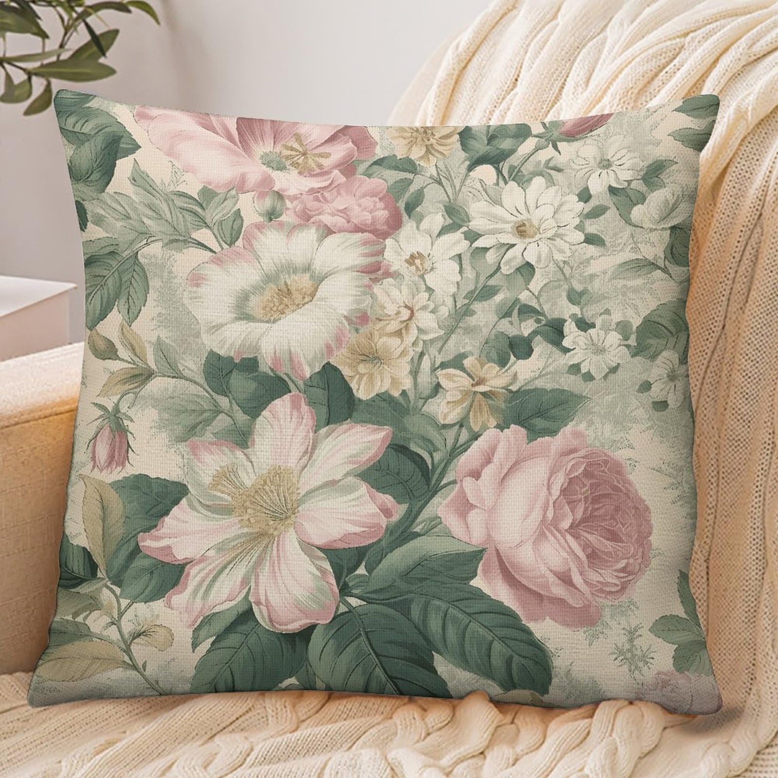 Fekiloot Style Peach And White Pillowcase Pillow Sham Pillow Case