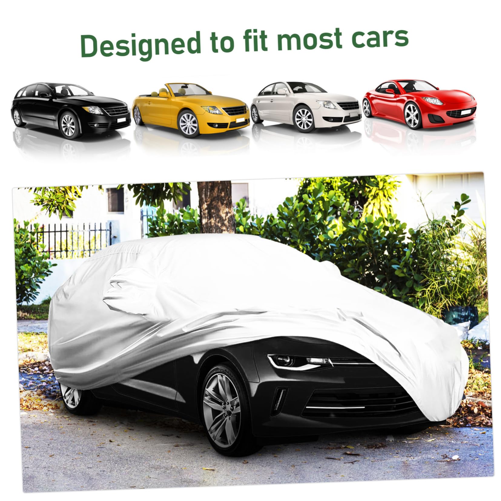 OSOLADY 170t Weather SUV Car Cover Silver-Coated Outdoor Protection for Sun Rain and Snow for Models — view 8