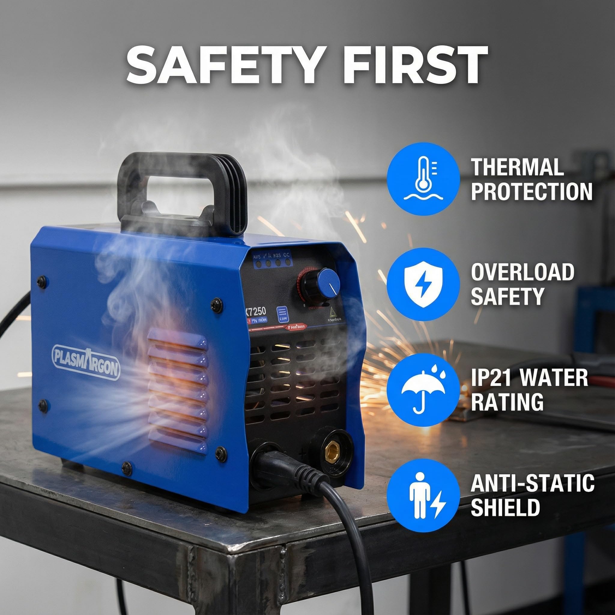 PLASMARGON ZX7-250 110V/220V 250Amp 2-IN-1 Stick/TIG Welder