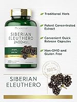 Vista 3 de Carlyle Siberian Eleuthero 300 cápsulas Fórmula sin OMG y sin gluten Ginseng siberiano Suplemento de hierbas tradicionales