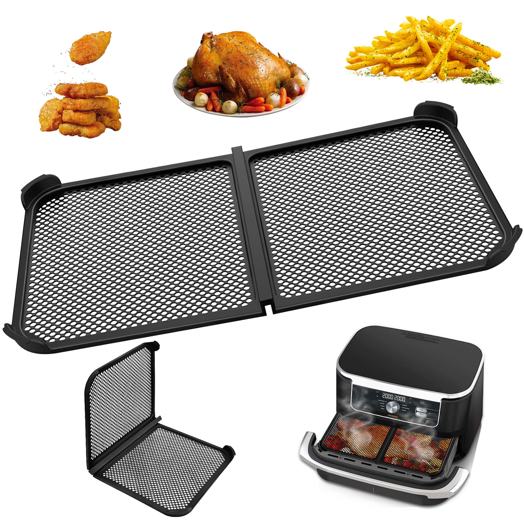 Grille Anti-éclaboussures Pour Ninja AF500EU | Silicone Pliable | Résiste à 240°C | Lavable Lave-vaisselle