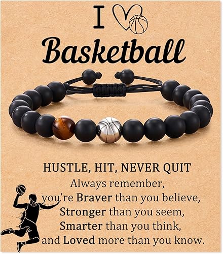 Pulsera de béisbol, fútbol, baloncesto, hockey, golf, fútbol, regalos para niños y hombres