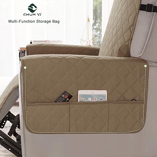 Vista 176 de Chun YI. - Funda reversible para sofá, funda para sillón, fácil de instalar, lavable, cubiertas para sala de estar. Negro