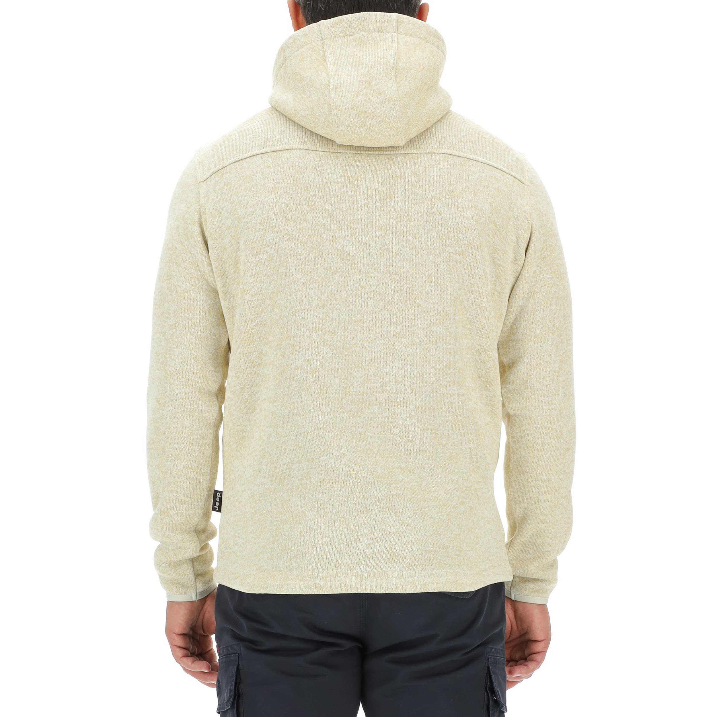 Jeep J Chaqueta Polar Hombre Con Capucha Y Bolsillos de Cremallera - Etiqueta J23w Sweatshirt Hombre