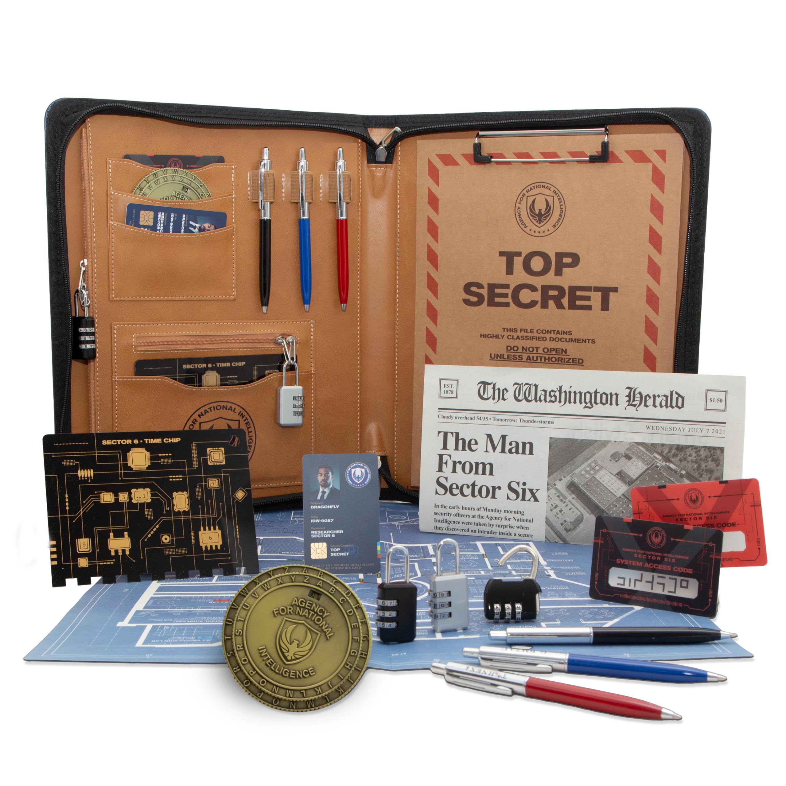 The Man from Sector Six – Spy Escape Room Game Mystery | Real Cipher Tools & Evidence | 20 Puzzles | Hidden Websites | Resettable | 1–5 Players | Ages 12+ | All Skill Levels | By Henry Lewis