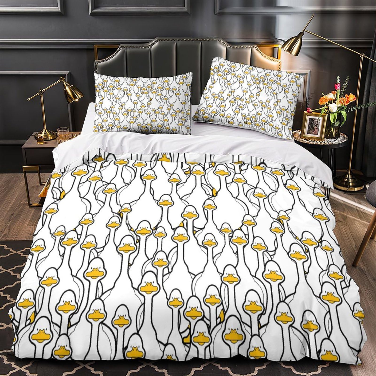 Parure de lit canard 3D effet ultra doux pour des nuits magiques