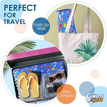 Sunlite Sports Ultra Comfort Pool Hammock and Float, Superior Soft Thick Fabric Cushion Material,Water Hammock Raft, Pool Lounge Chair