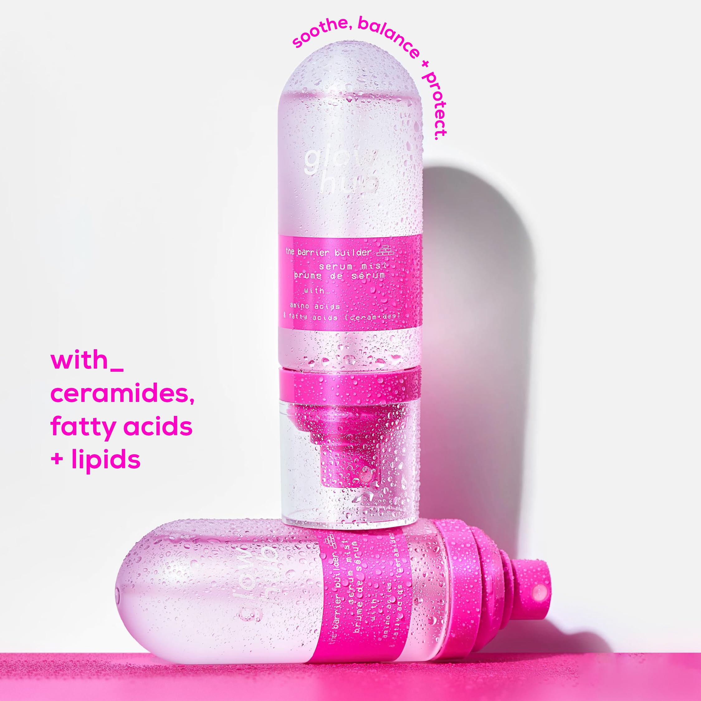 Glow Hub Barrier Builder Ceramide Serum Mist with Amino and Fatty Acids for All Skin Types 90ml, 90 ml (Pack of 1) - Image 3