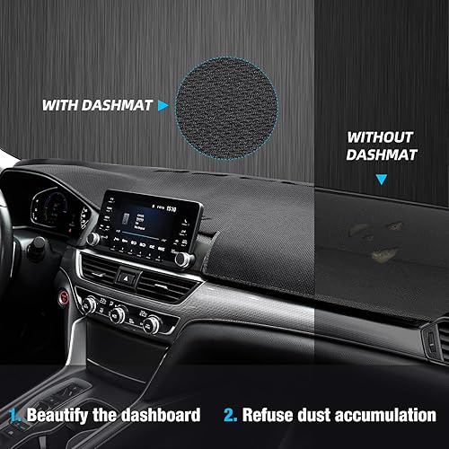 Miniatura 4 de Cubierta de tablero de panal compatible con Chevy Silverado 1500 LTZ Avalanche 2007-2013, Tahoe Suburban 2007-2014, Yukon Sierra