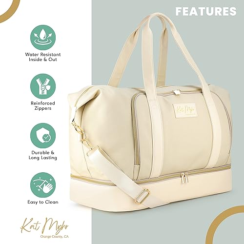 Miniatura 7 de Bolsas de viaje para mujer, bolso de mano para fin de semana para mujer, bolsa de gimnasio deportiva, bolsa de lona de entrenamiento, bolsa de