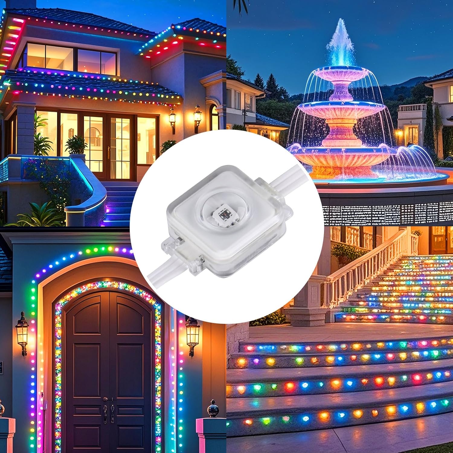 Smart Courtyard Butler Bundle with outdoor permanent lights