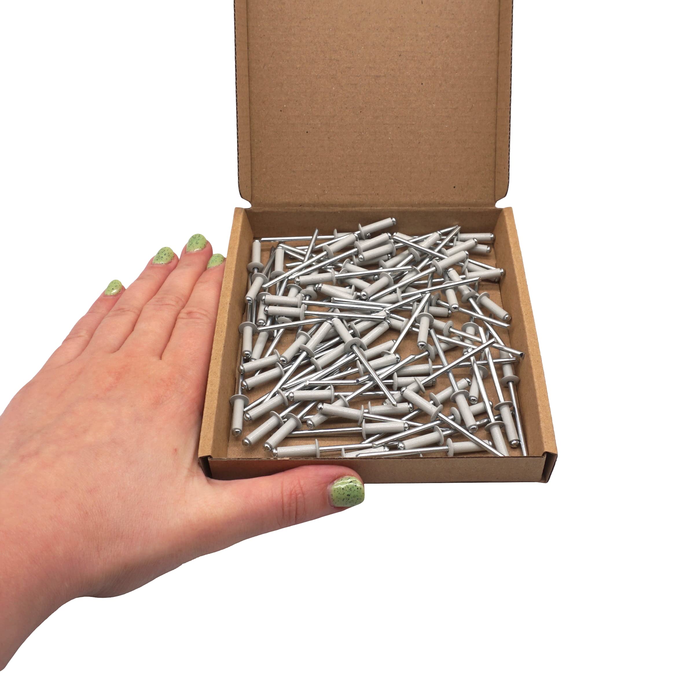 s Pack Of 100 Painted Blind Rivets 4.0 X 8 Mm, Dome Head, DIN 7337 ...