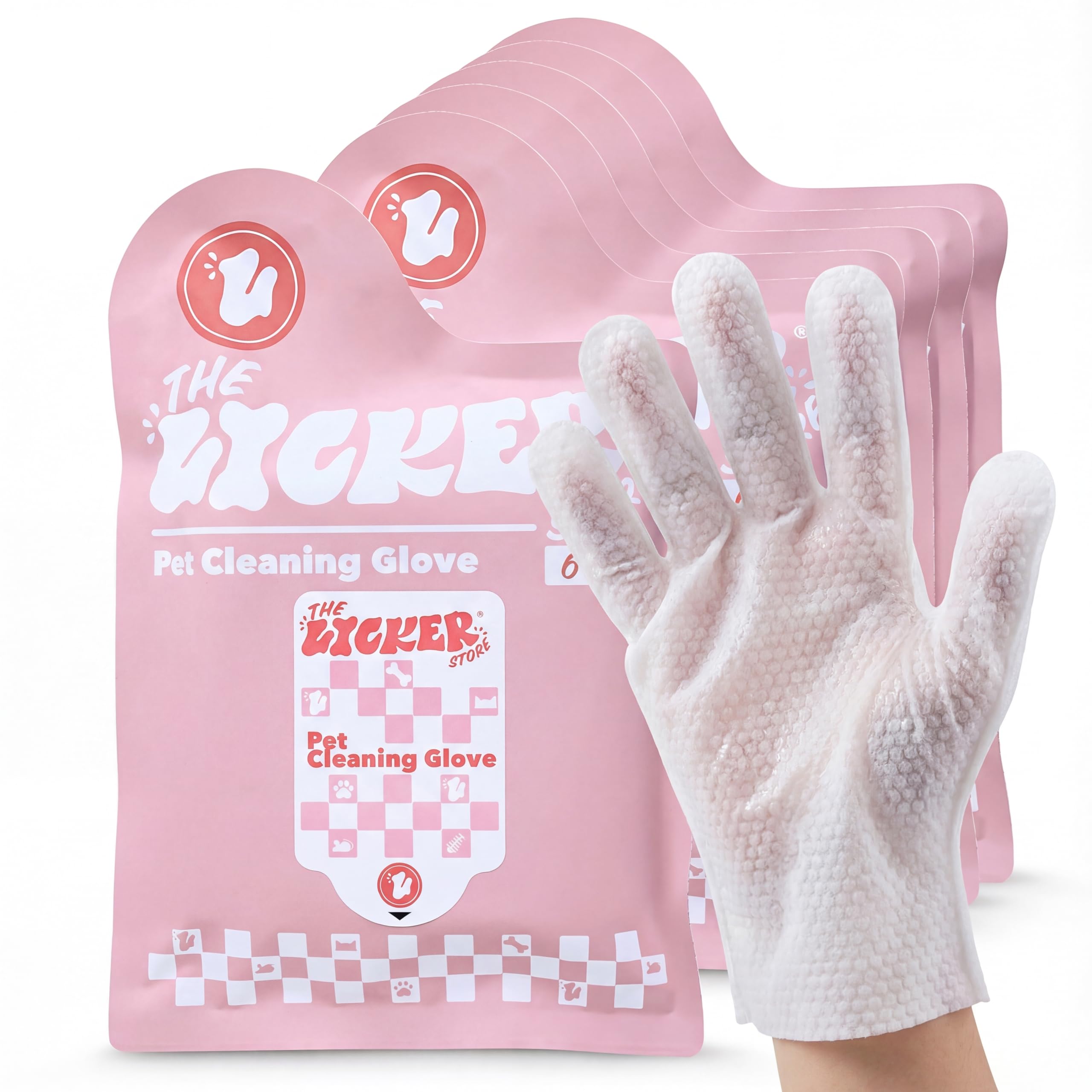 PWP1002A-6SET - Toallitas suaves para guantes para perros y gatos, hipoalergénicas y suaves para patas y cuerpo, elimina la suciedad y el pelo suelto, 36 unidades, 6.2 x 10 pulgadas