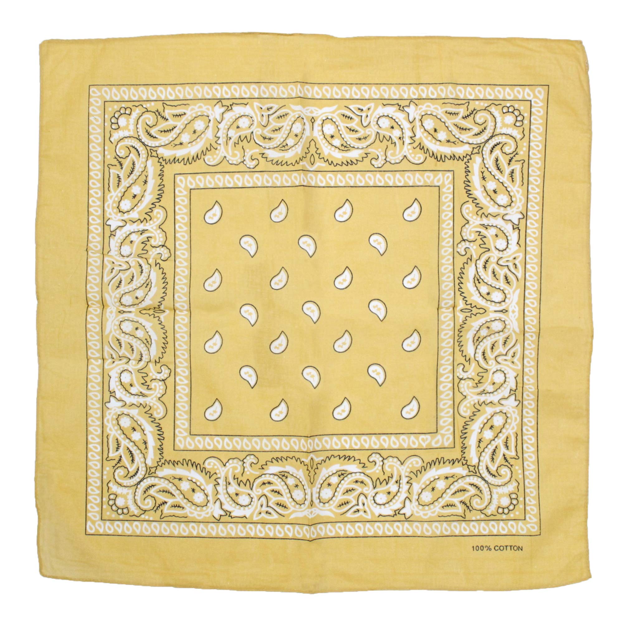 Zac's Alter Ego Retro Vintage Style Cowboy Paisley Bandana/Neckerchief/Durag