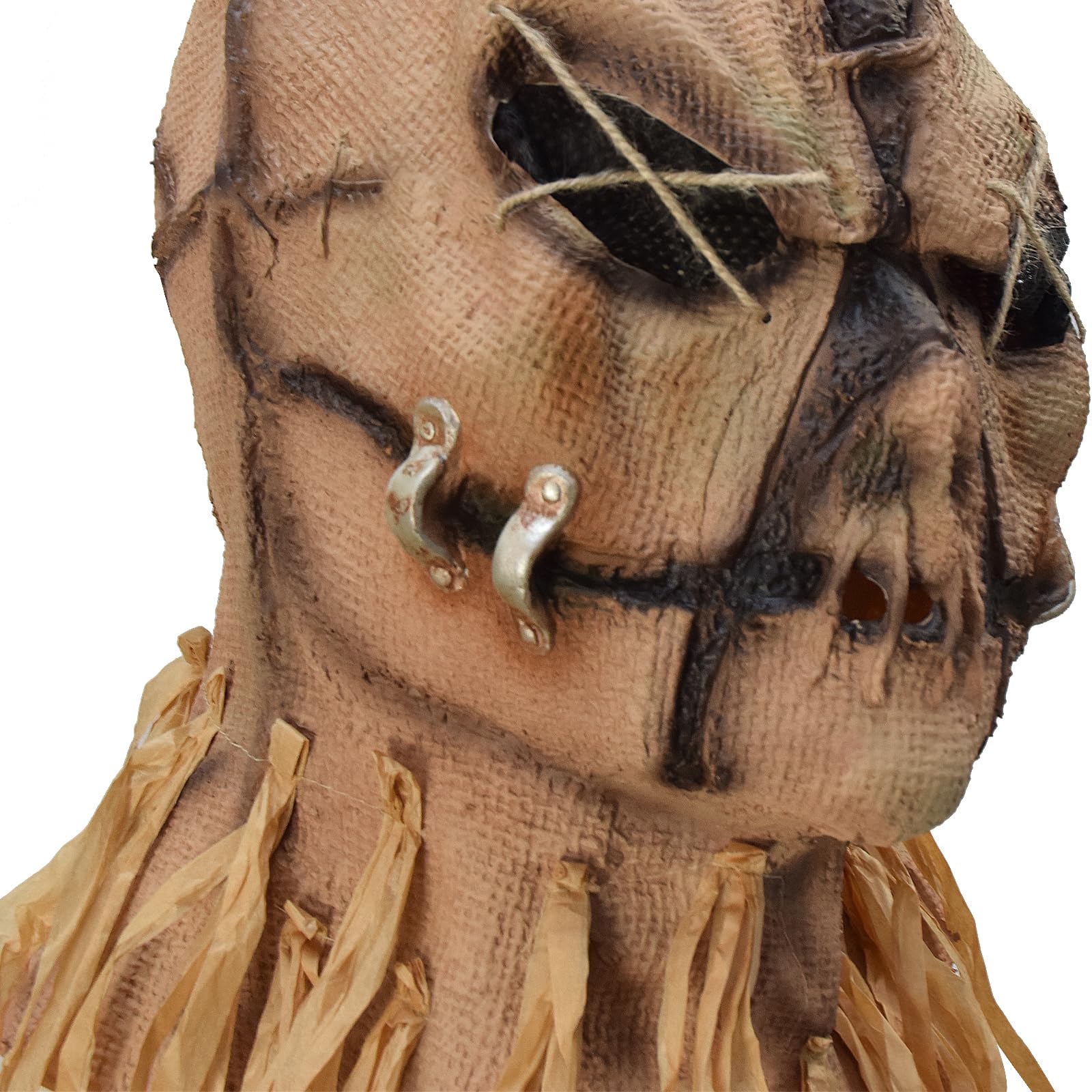 Masque d'épouvantail effrayant en latex pour Halloween