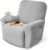 Vista 19 de KEKUOU Fundas para silla reclinable, fundas elásticas para sillón reclinable, fundas para sofá reclinable de 1 pieza con protector de muebles