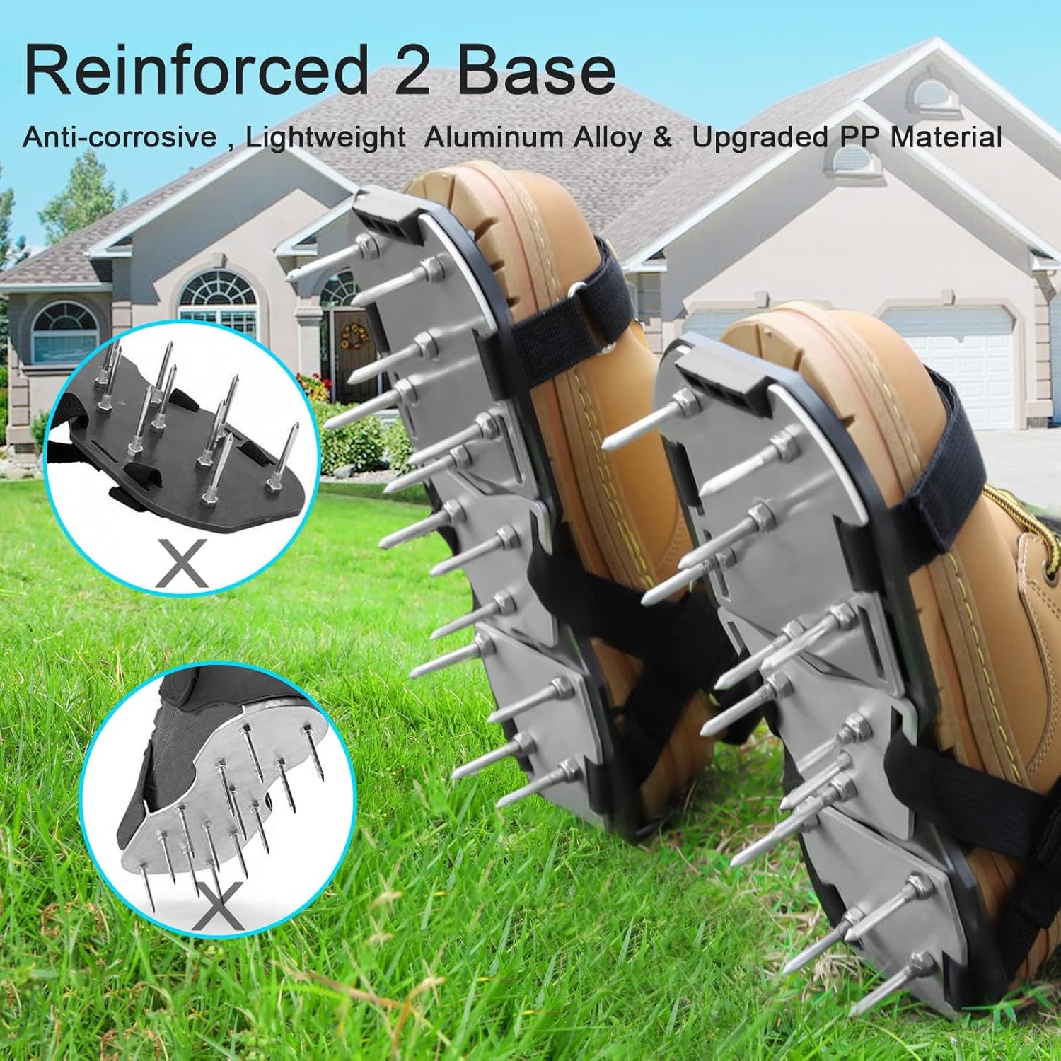 Edger Lawn Tool(1set) and Lawn Aerator Shoes(1set)