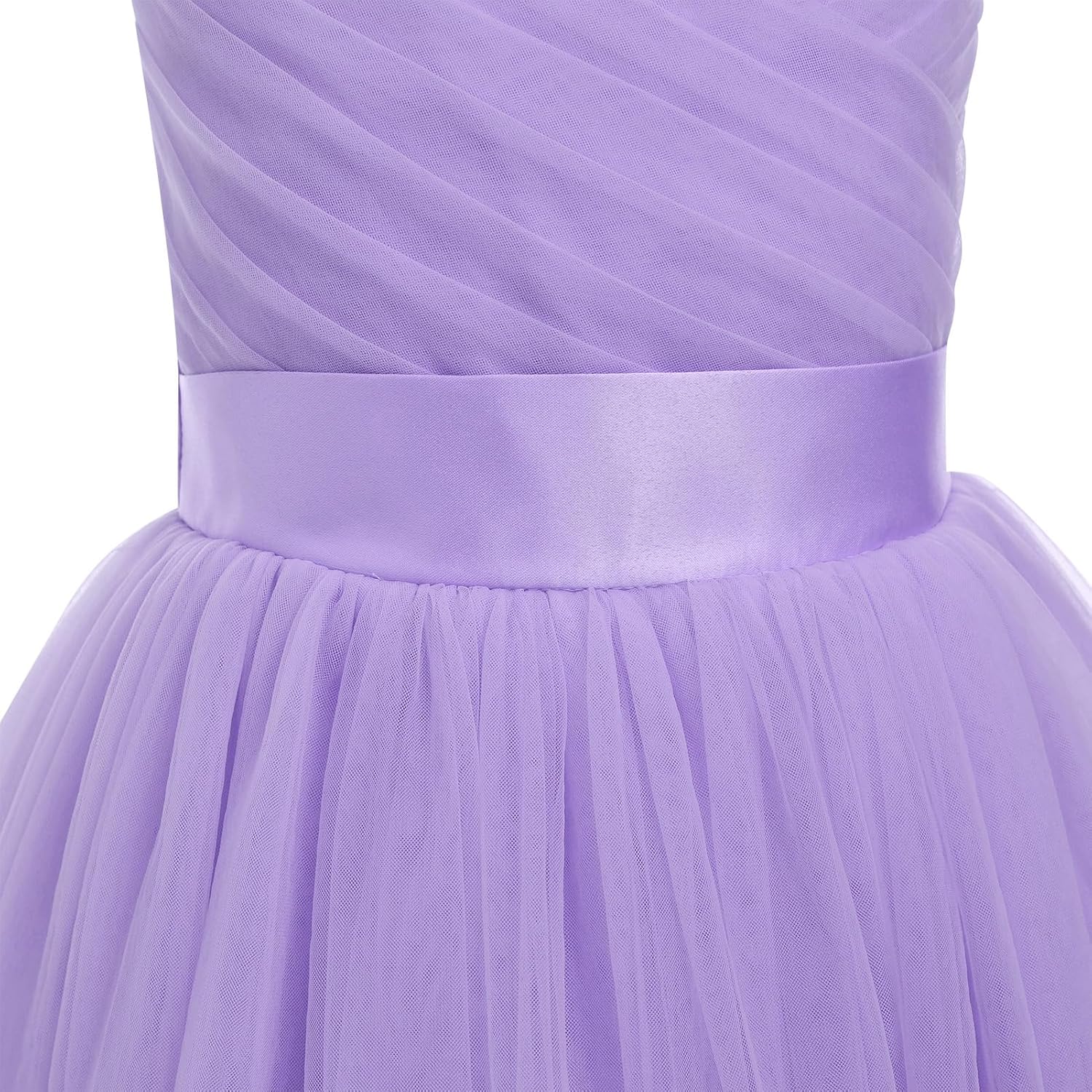 IBTOM CASTLE Flower Girls Dress Spaghetti Strap Long A Line Formal Wedding Pageant Princess Birthday Party Dance Gown - Image 4