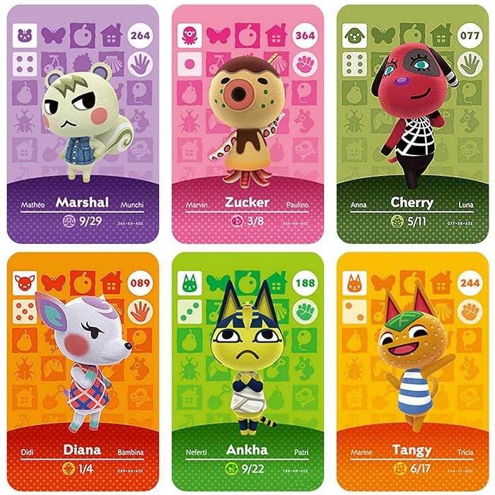 Buy NFC Amiibo Cards for Animal Crossing New Horizons Marshal, Zucker