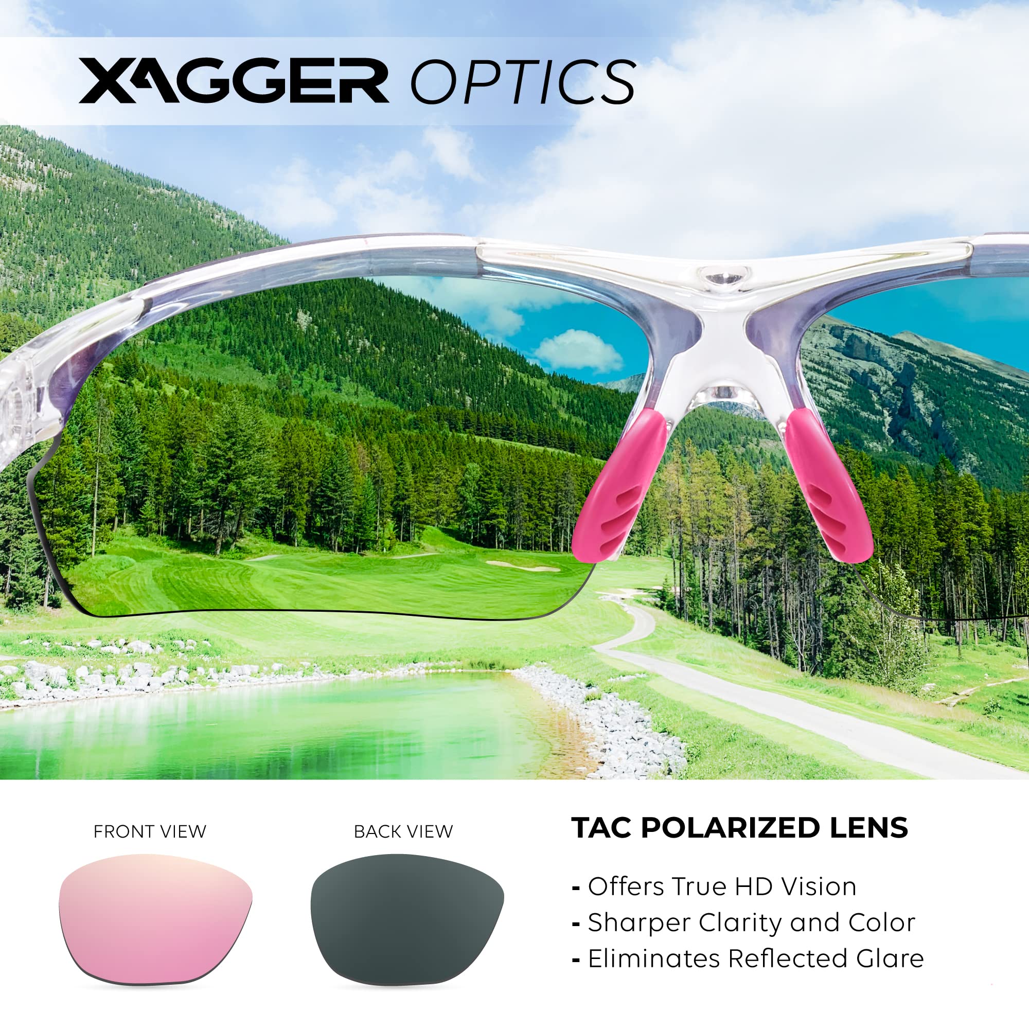 Polarisierte Sport-Sonnenbrille für Damen und Herren, leicht, UV400
