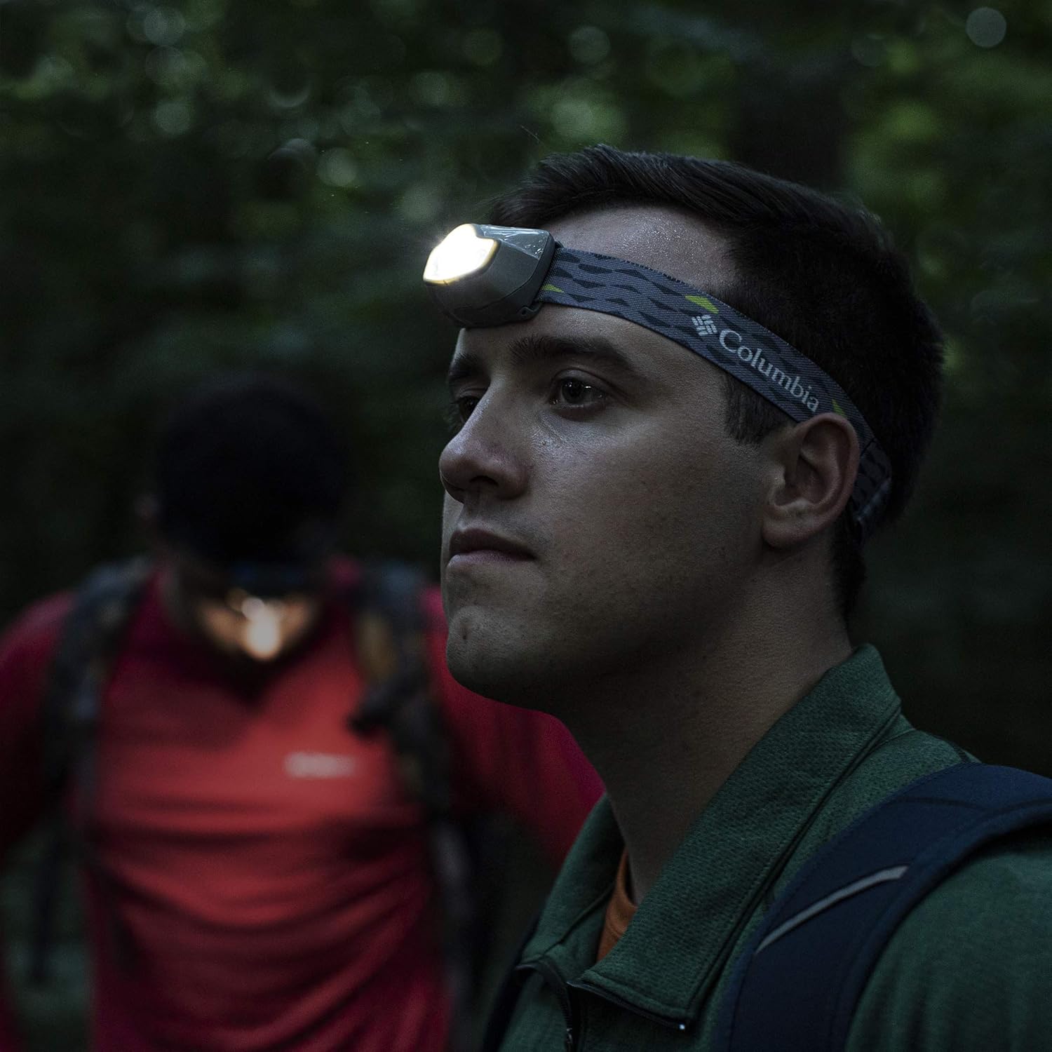 Columbia Headlamp 175 Lumen Multi-Color LED Head Light | Best Headband Light Camping Accessories for Outdoors Adventures, Hiking, Backpacking, Fishing, Running, & Cycling - - 