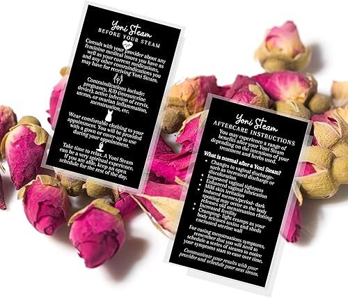 Miniatura 8 de Boutique Marketing LLC Yoni Steam - Tarjetas de instrucciones para el cuidado posterior al vapor, paquete de 50, tamaño de tarjeta de visita de 2 x